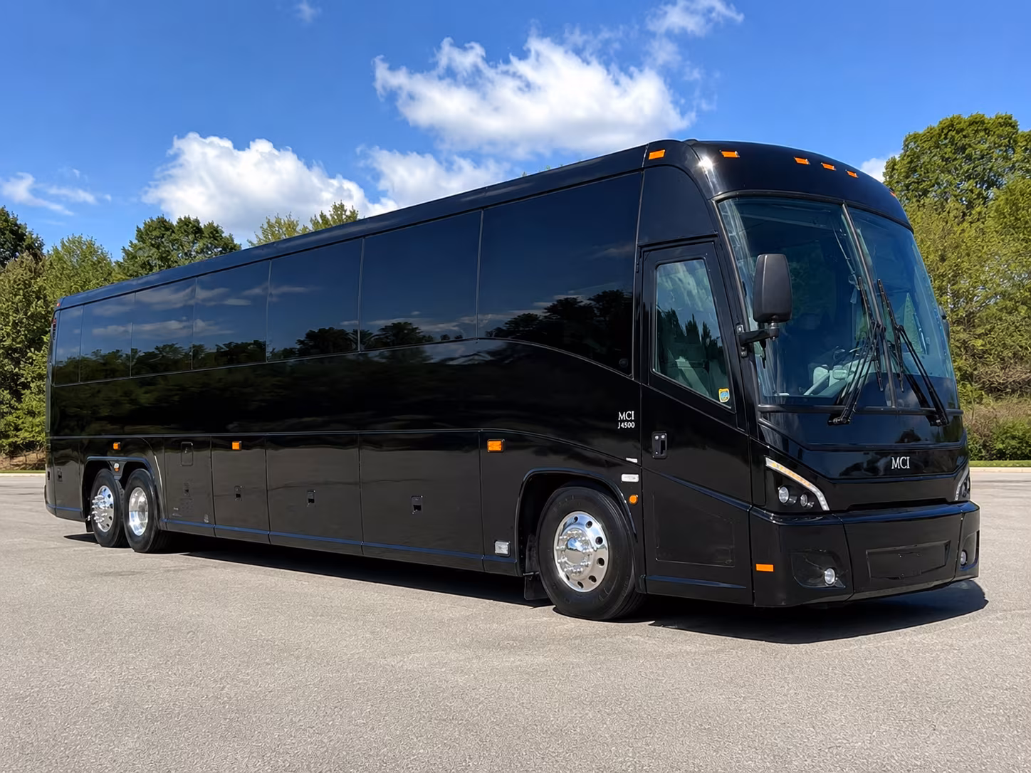 aurora charter bus rental exterior