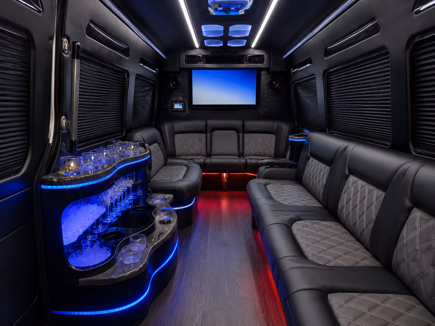 bus rental options for aurora trips